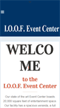 Mobile Screenshot of ioofeventcenter.com